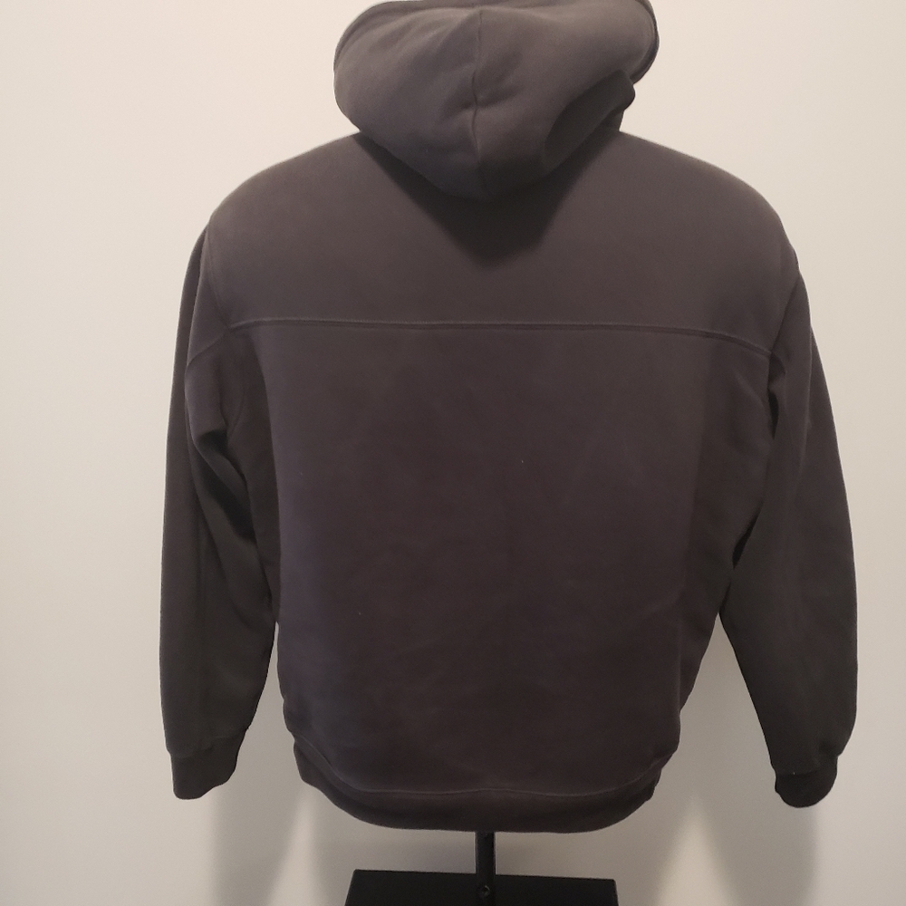 Abercrombie & Fitch Y2K Men's Sherpa Lined Full Zip Gray Hooded Jacket Size M. - Picture 4 of 10